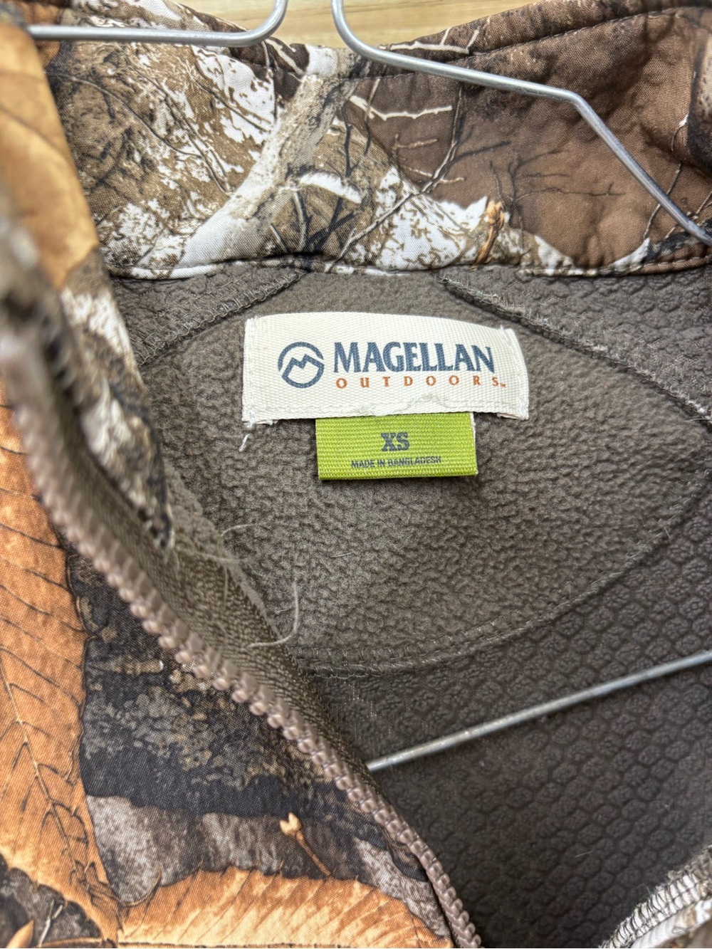 Magellan full zip Realtree camo accent jacket boy size XS - Picture 2 of 4